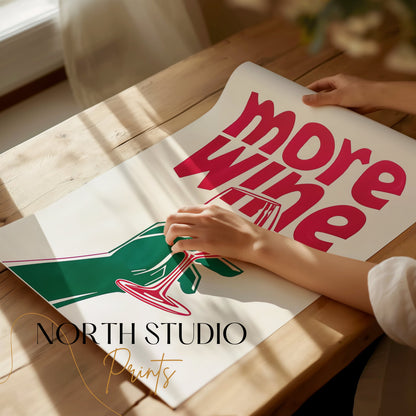 Premium Poster of Colourful Illustration of Wine Enthusiast Posters