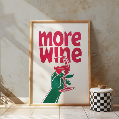 Premium Poster of Colourful Illustration of Wine Enthusiast Posters