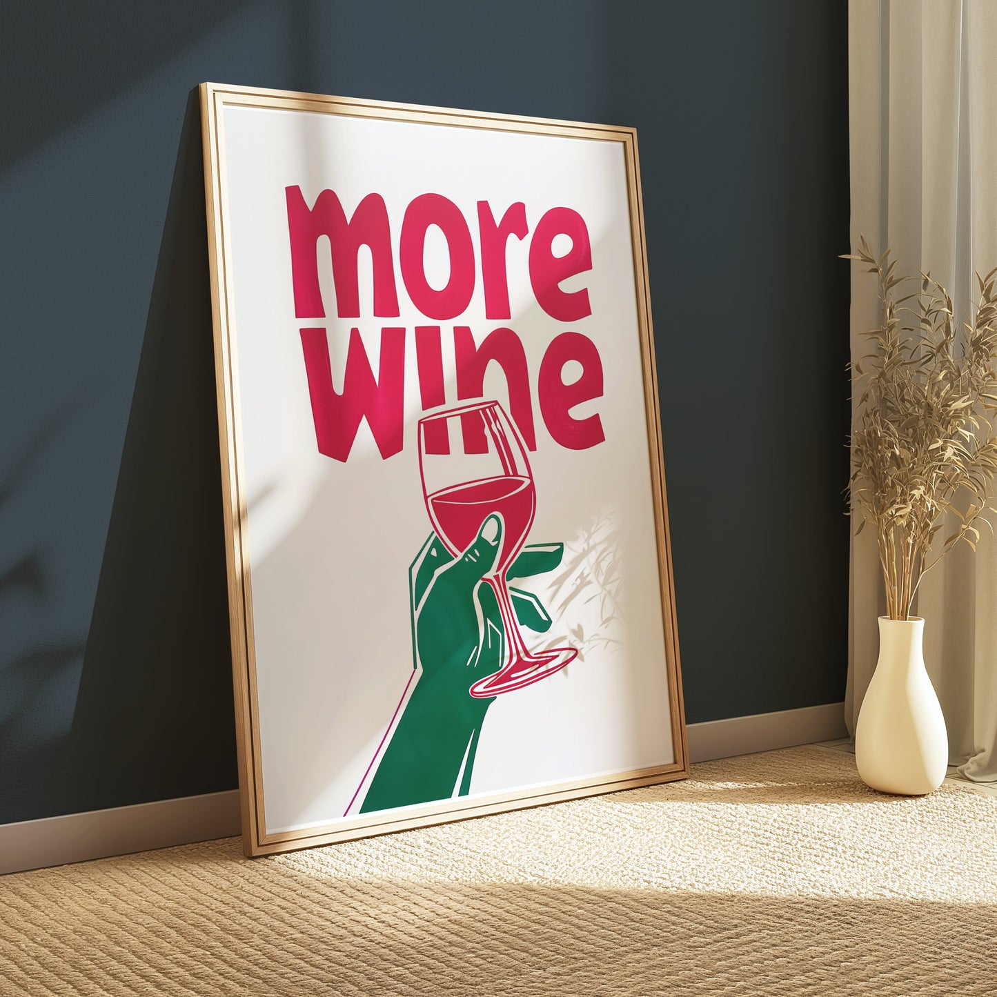 Premium Poster of Colourful Illustration of Wine Enthusiast Posters