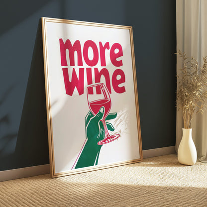 Premium Poster of Colourful Illustration of Wine Enthusiast Posters