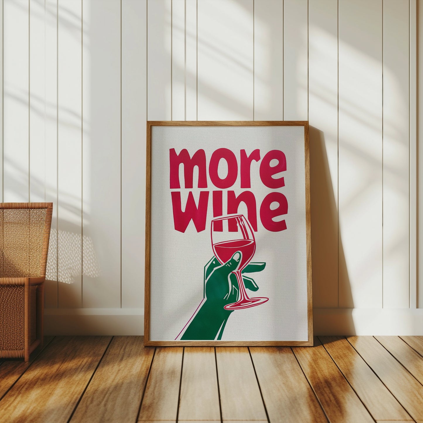 Premium Poster of Colourful Illustration of Wine Enthusiast Posters