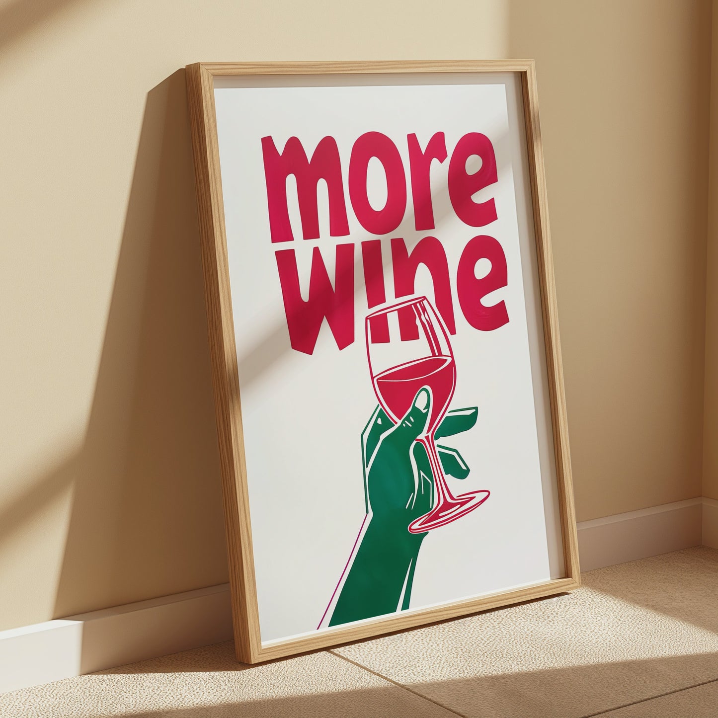 Premium Poster of Colourful Illustration of Wine Enthusiast Posters