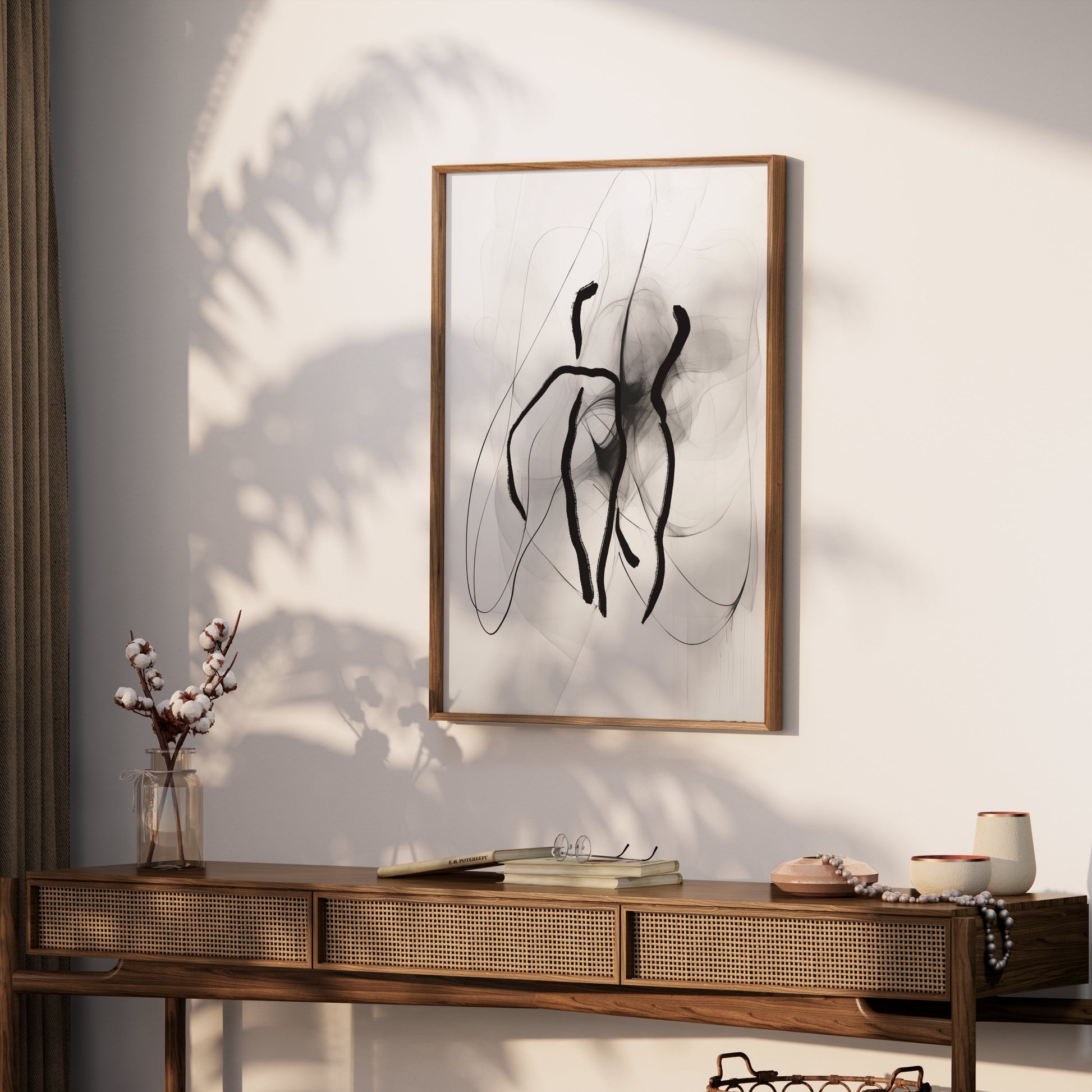 Premium Poster of Contemporary Abstract Black and White Art Posters