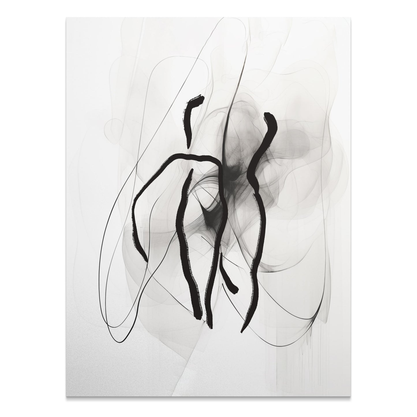 Premium Poster of Contemporary Abstract Black and White Art Posters