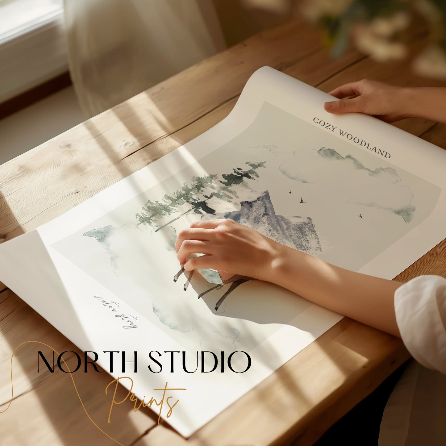 Premium Poster of Cozy Woodland Winter Story Posters