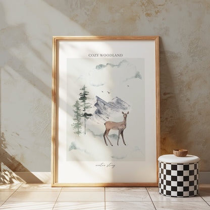 Premium Poster of Cozy Woodland Winter Story Posters
