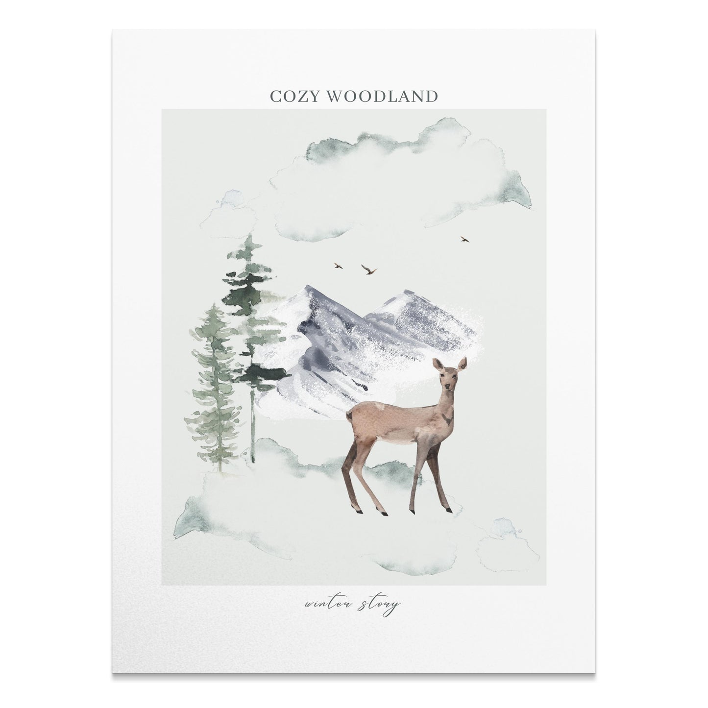 Premium Poster of Cozy Woodland Winter Story Posters