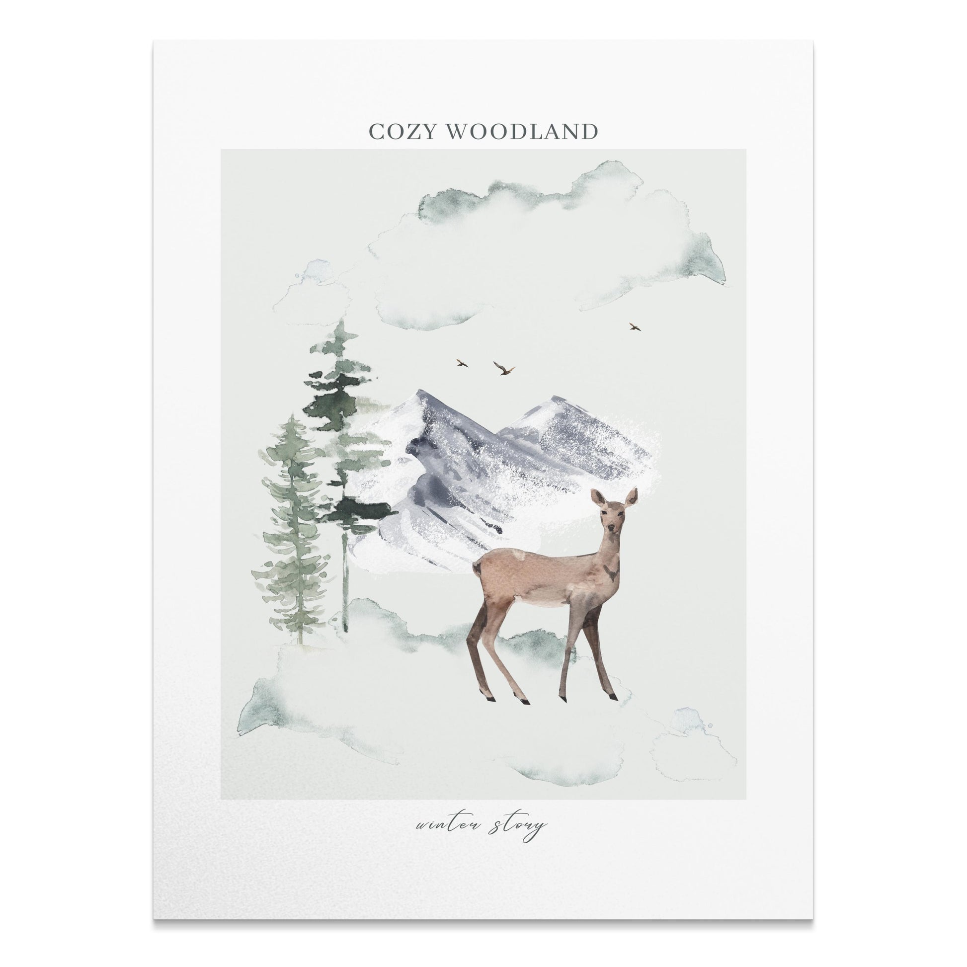 Premium Poster of Cozy Woodland Winter Story Posters