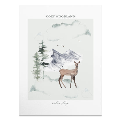Premium Poster of Cozy Woodland Winter Story Posters