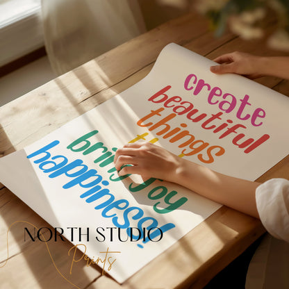 Premium Poster of Create Beautiful Things That Bring Joy Happiness Posters