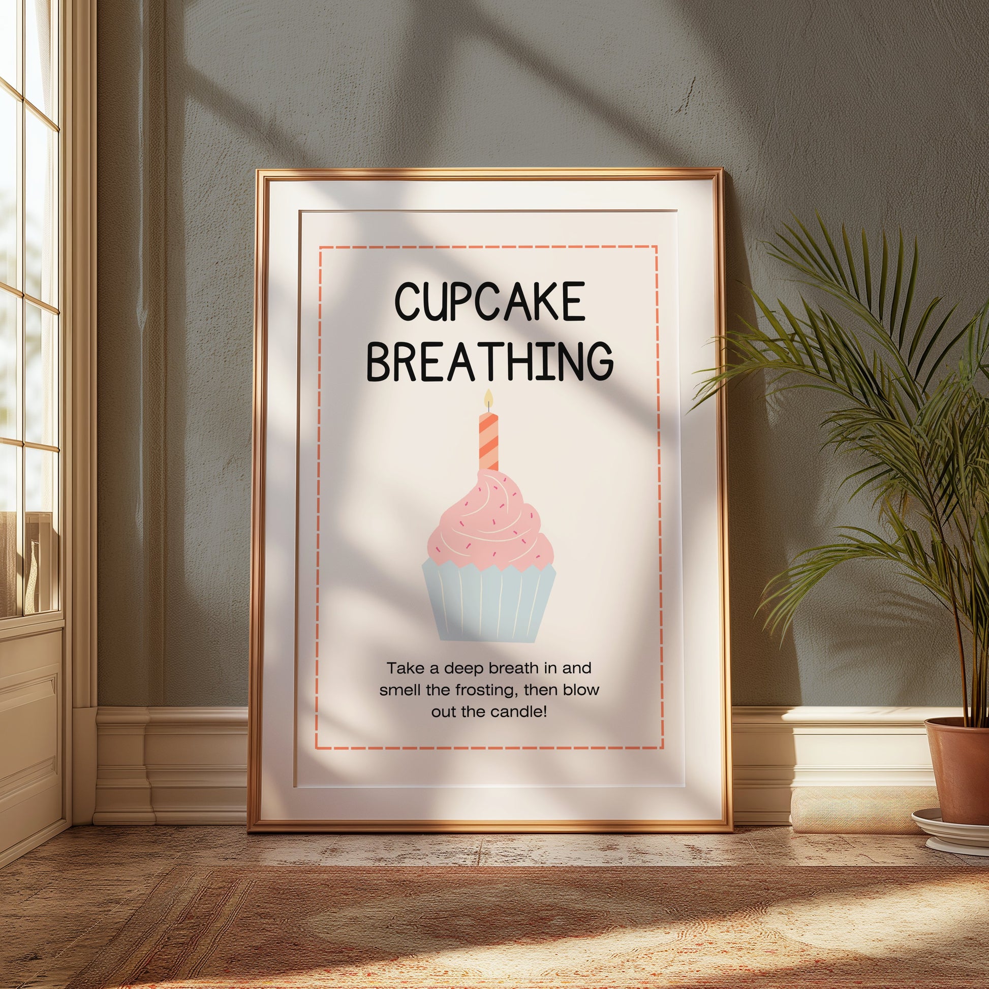 Premium Poster of Cupcake Breathing Motivational Art Print Posters