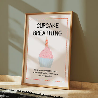 Premium Poster of Cupcake Breathing Motivational Art Print Posters
