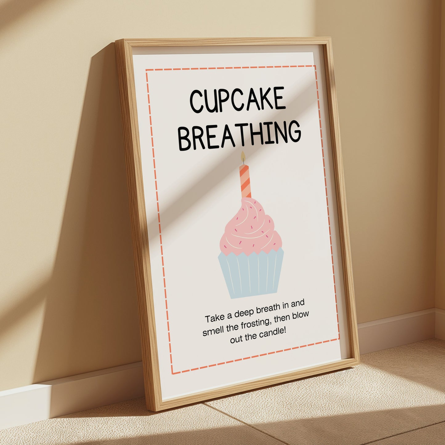 Premium Poster of Cupcake Breathing Motivational Art Print Posters