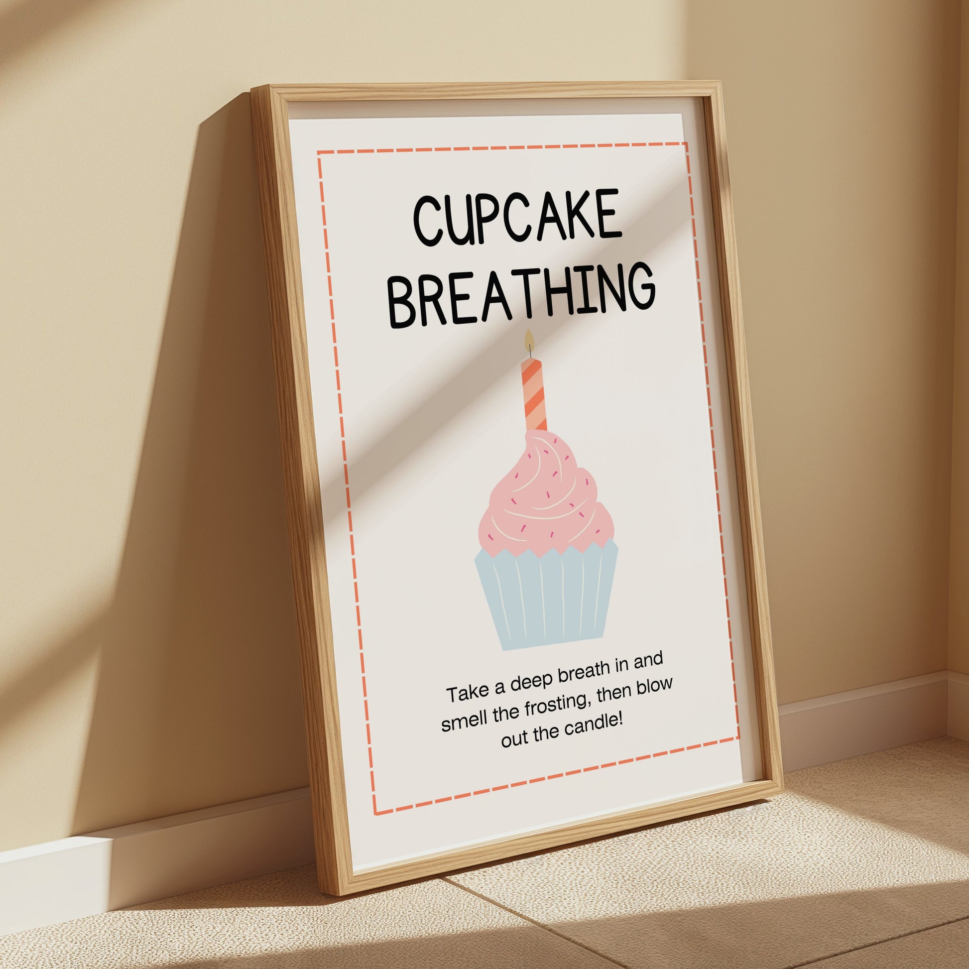 Premium Poster of Cupcake Breathing Motivational Art Print Posters
