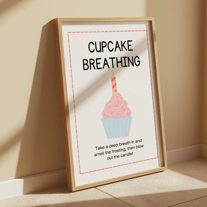 Premium Poster of Cupcake Breathing Motivational Art Print Posters