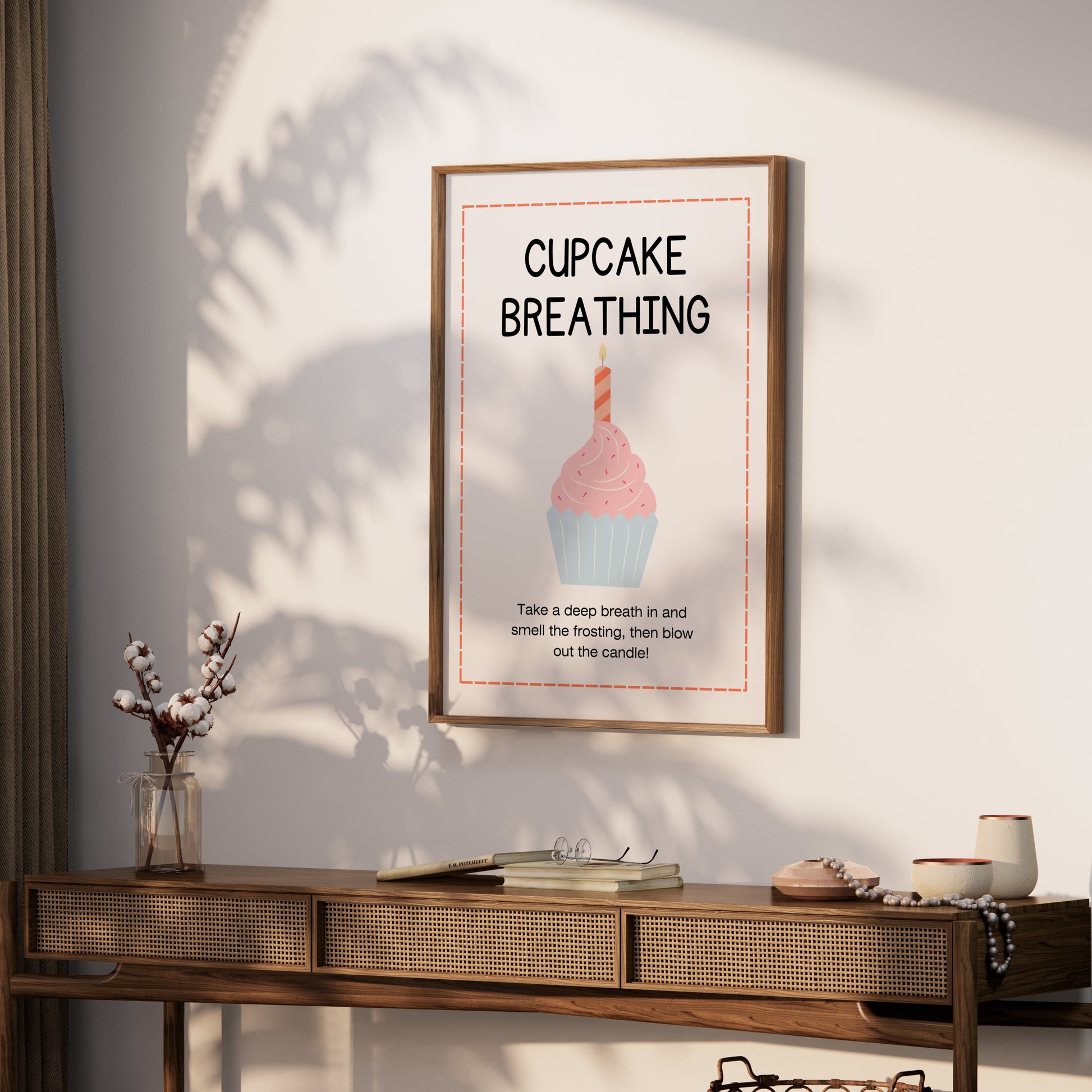 Premium Poster of Cupcake Breathing Motivational Art Print Posters