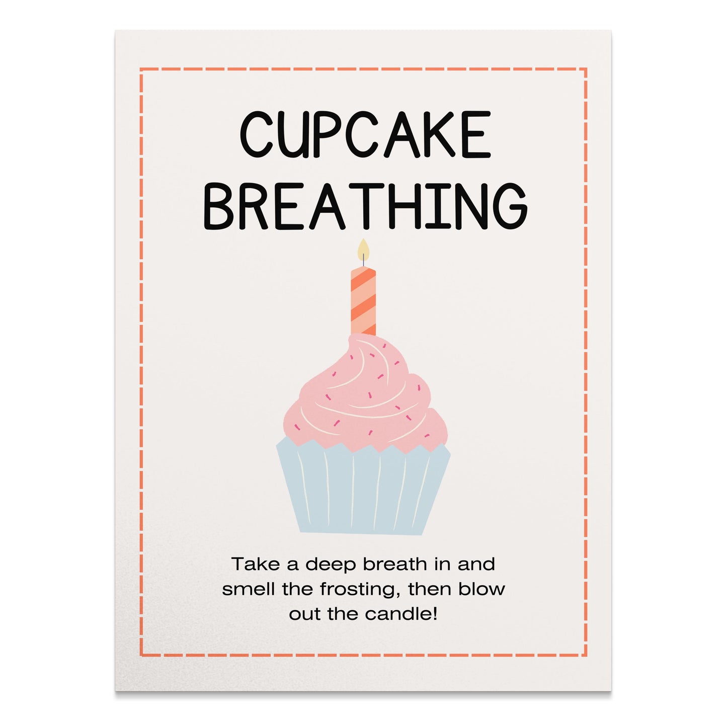 Premium Poster of Cupcake Breathing Motivational Art Print Posters