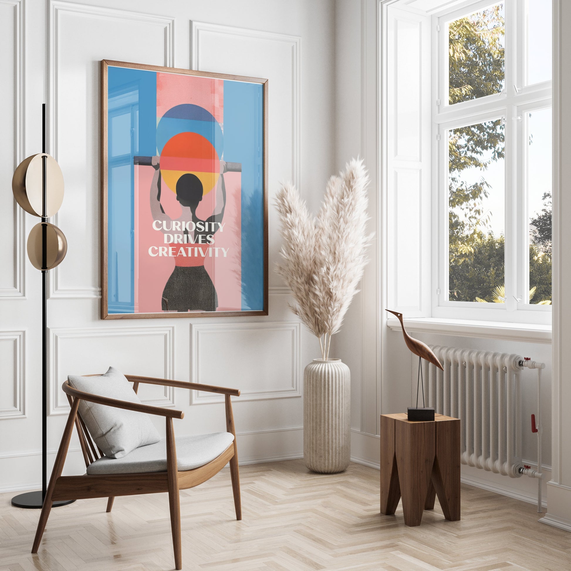 Premium Poster of Curiosity Drives Creativity Motivational Art Posters