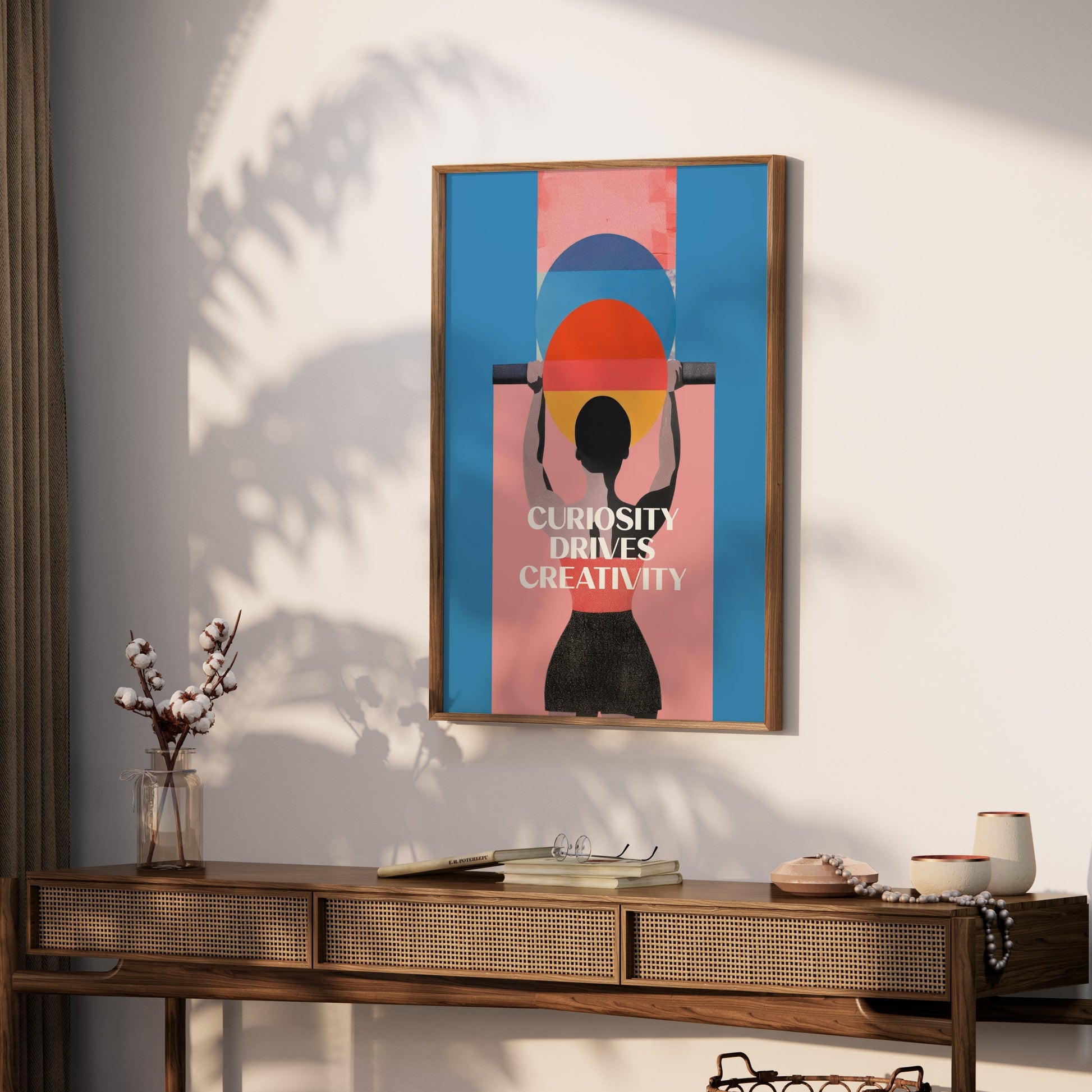 Premium Poster of Curiosity Drives Creativity Motivational Art Posters