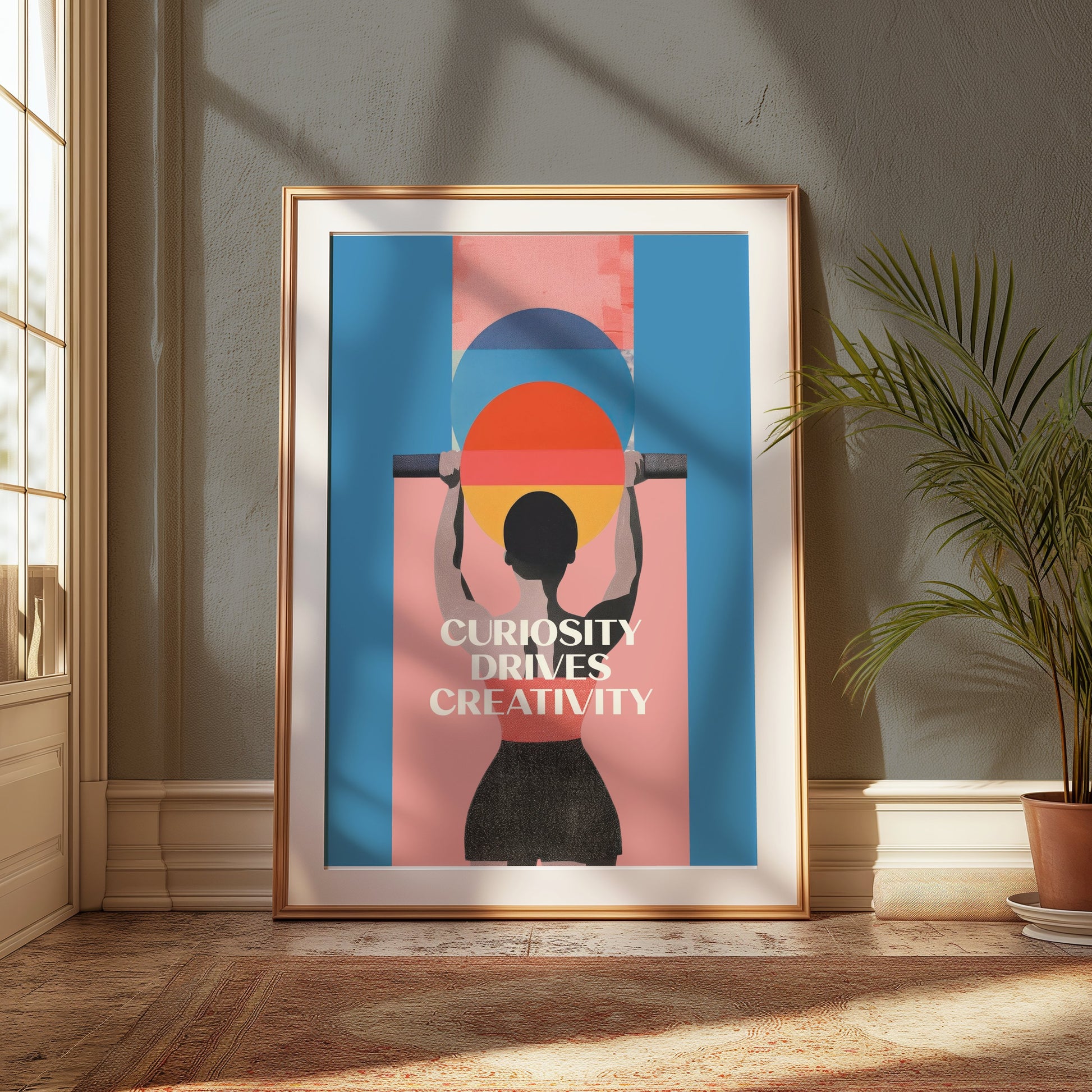 Premium Poster of Curiosity Drives Creativity Motivational Art Posters