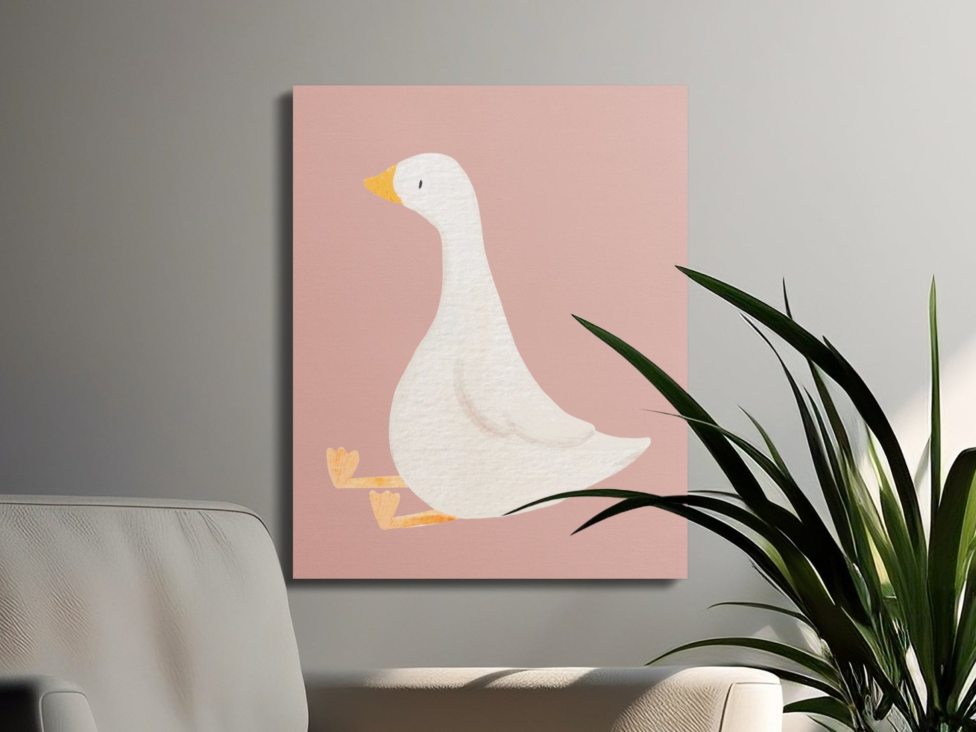 Premium Poster of Cute Duck Nursery Wall Art Canvas Wraps