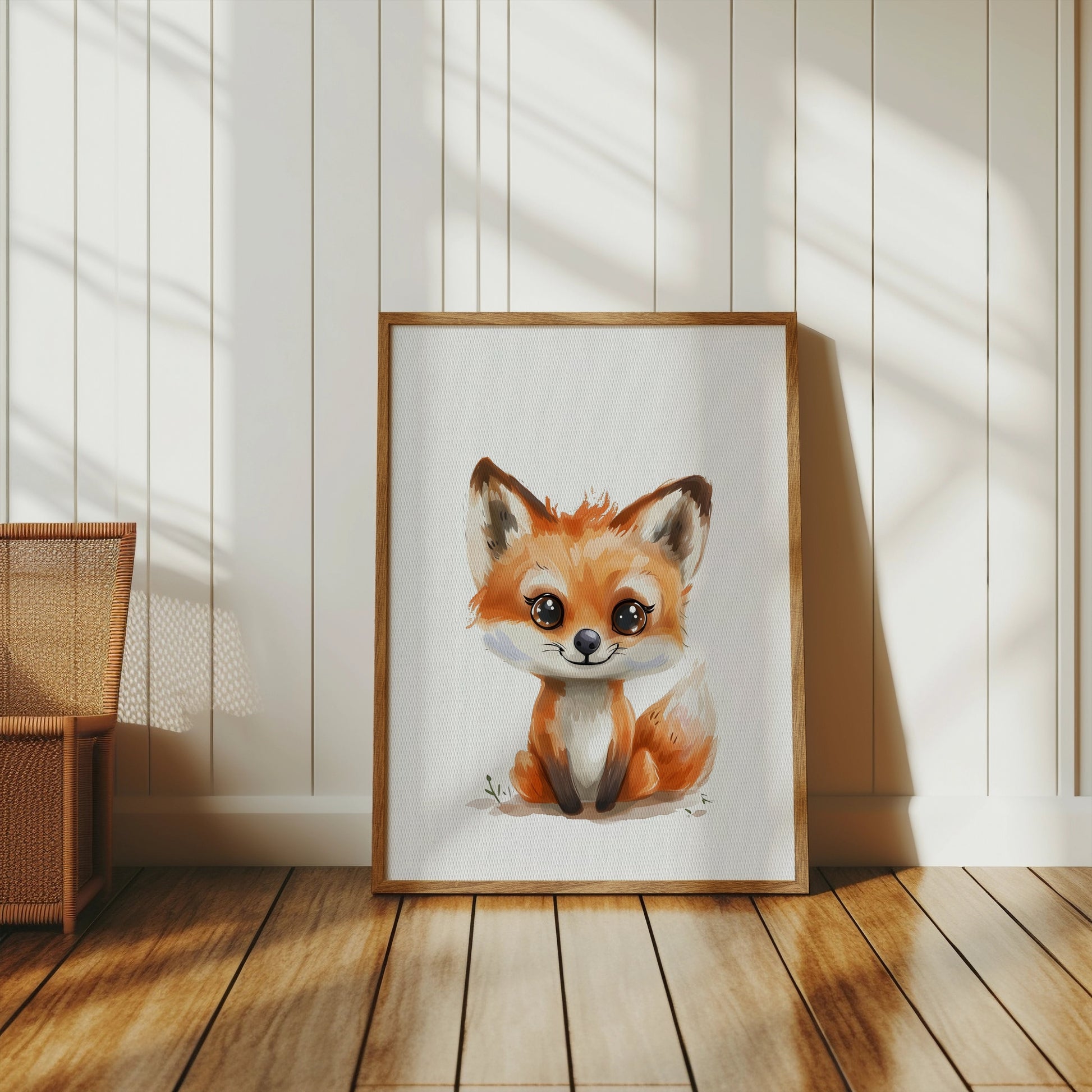 Premium Poster of Cute Fox Illustration Art for Children's Room Posters
