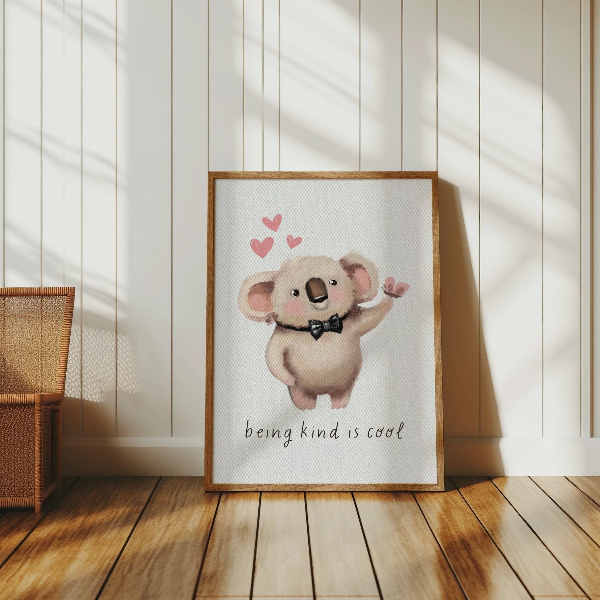 Premium Poster of Cute Koala Character with a Bowtie Wall Art Posters
