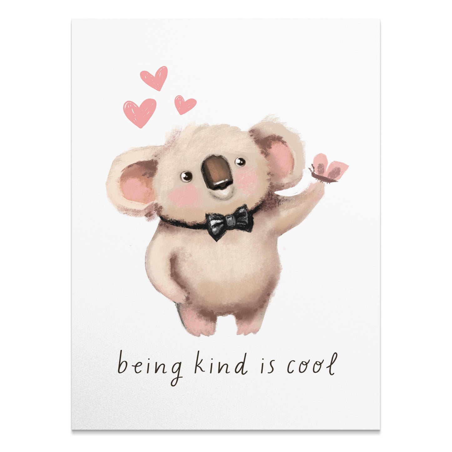 Premium Poster of Cute Koala Character with a Bowtie Wall Art Posters