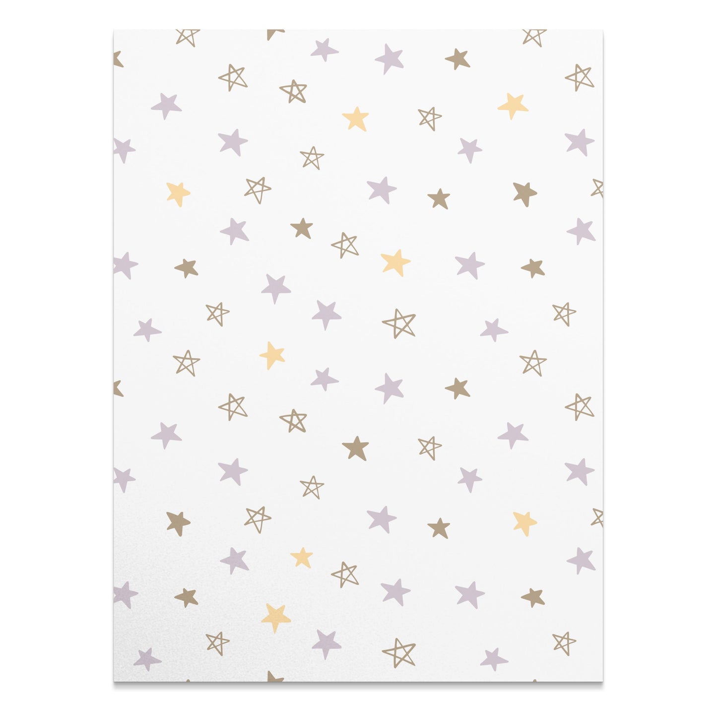 Premium Poster of Cute Pastel Stars Pattern for Stylish Posters