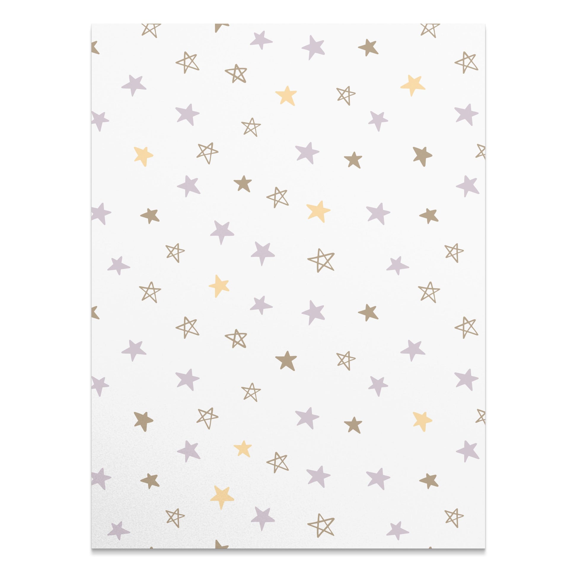 Premium Poster of Cute Pastel Stars Pattern for Stylish Posters