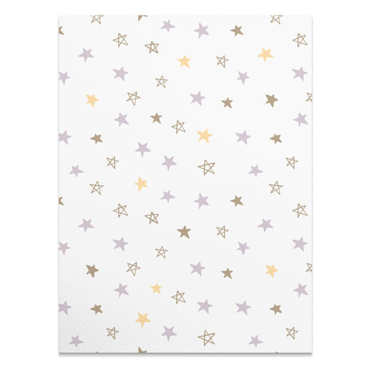 Premium Poster of Cute Pastel Stars Pattern for Stylish Posters