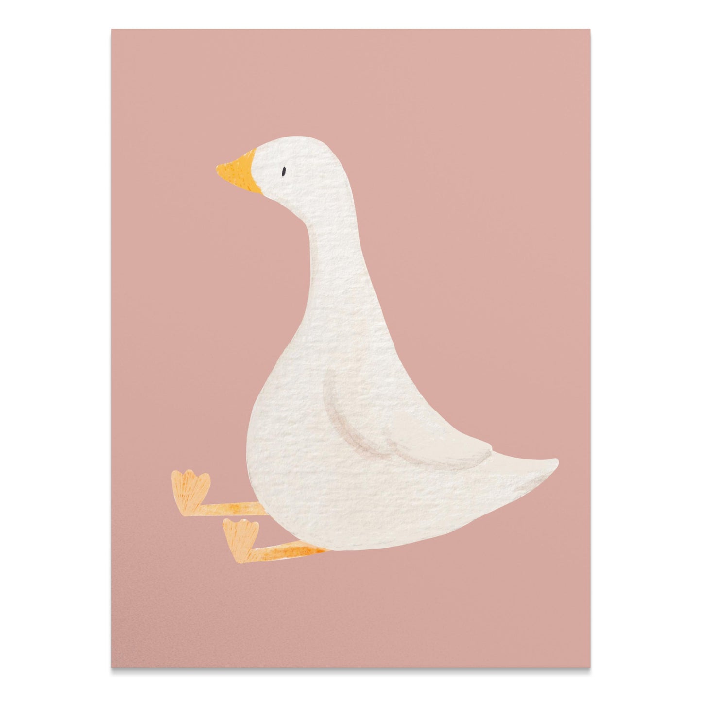 Premium Poster of Cute Sitting Duck Illustration for Kids Room Posters
