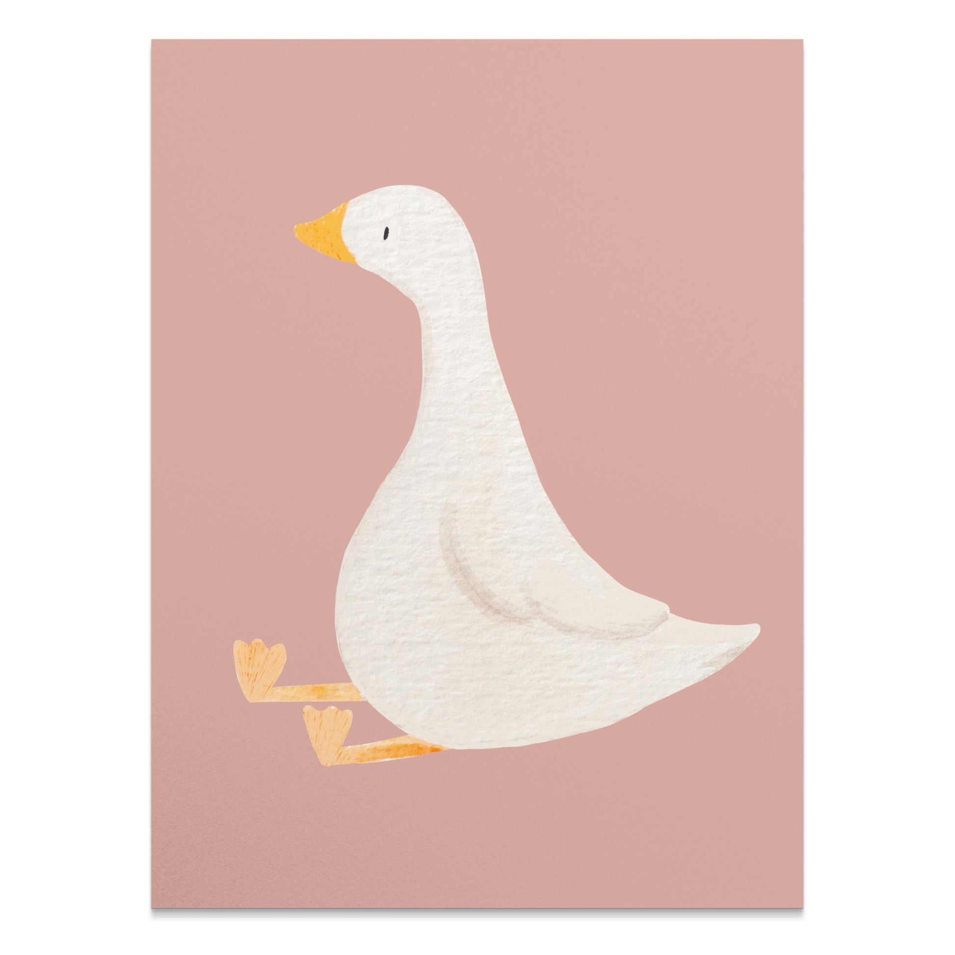 Premium Poster of Cute Sitting Duck Illustration for Kids Room Posters