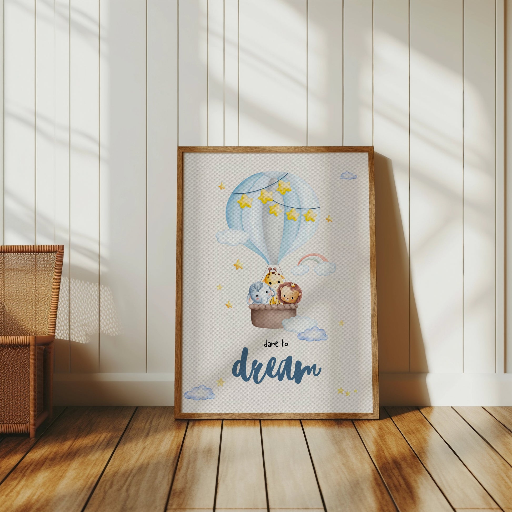Premium Poster of Dare to Dream Hot Air Balloon Animal Posters