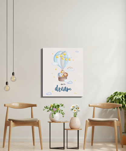 Premium Poster of Dare to Dream Nursery Wall Art Canvas Wraps