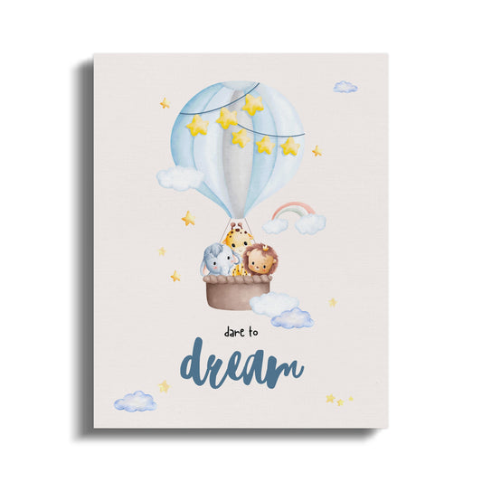 Premium Poster of Dare to Dream Nursery Wall Art Canvas Wraps