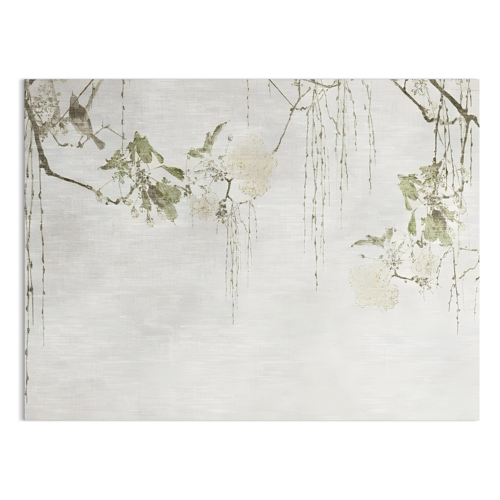Premium Poster of Delicate Floral Branches with Calm Background Posters