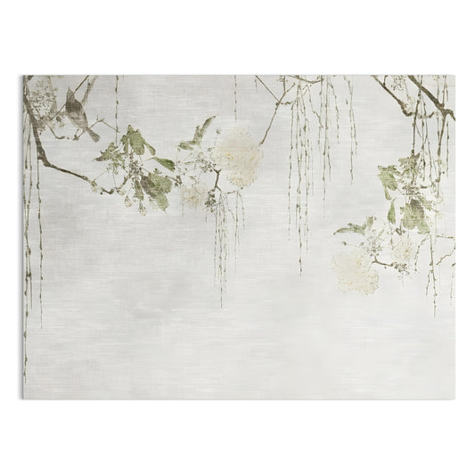 Premium Poster of Delicate Floral Branches with Calm Background Posters