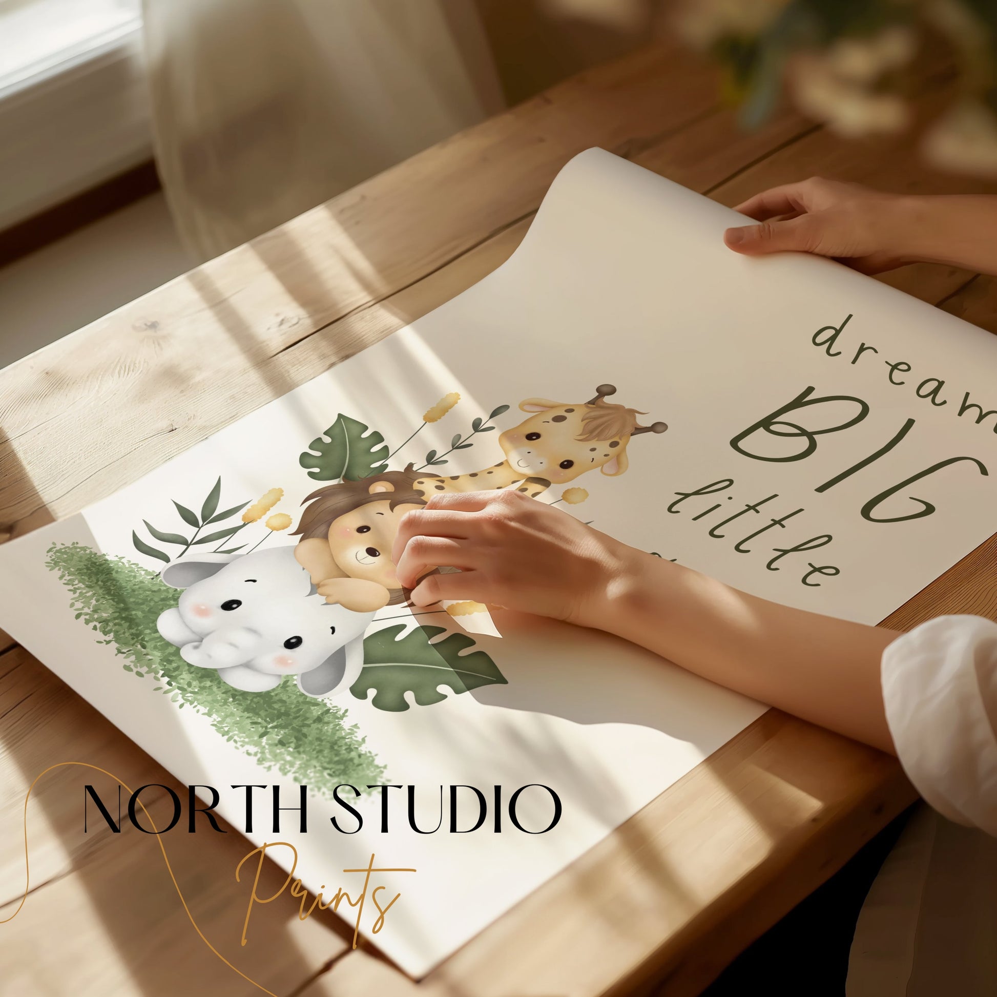 Premium Poster of Dream Big Little One Animal Nursery Posters