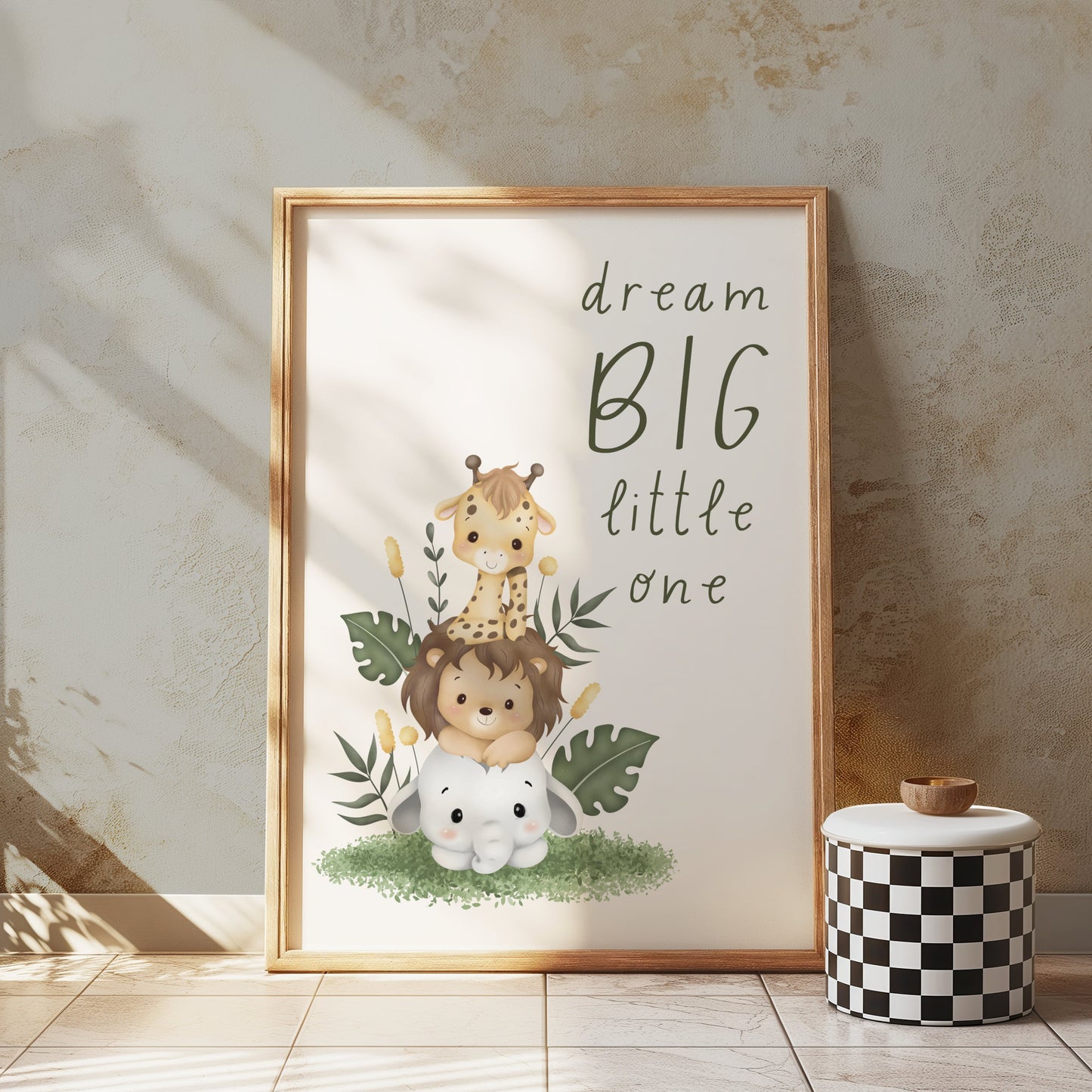 Premium Poster of Dream Big Little One Animal Nursery Posters