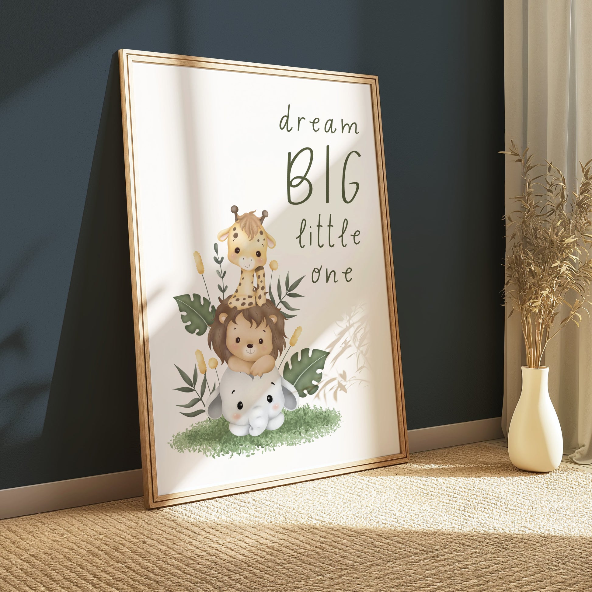Premium Poster of Dream Big Little One Animal Nursery Posters