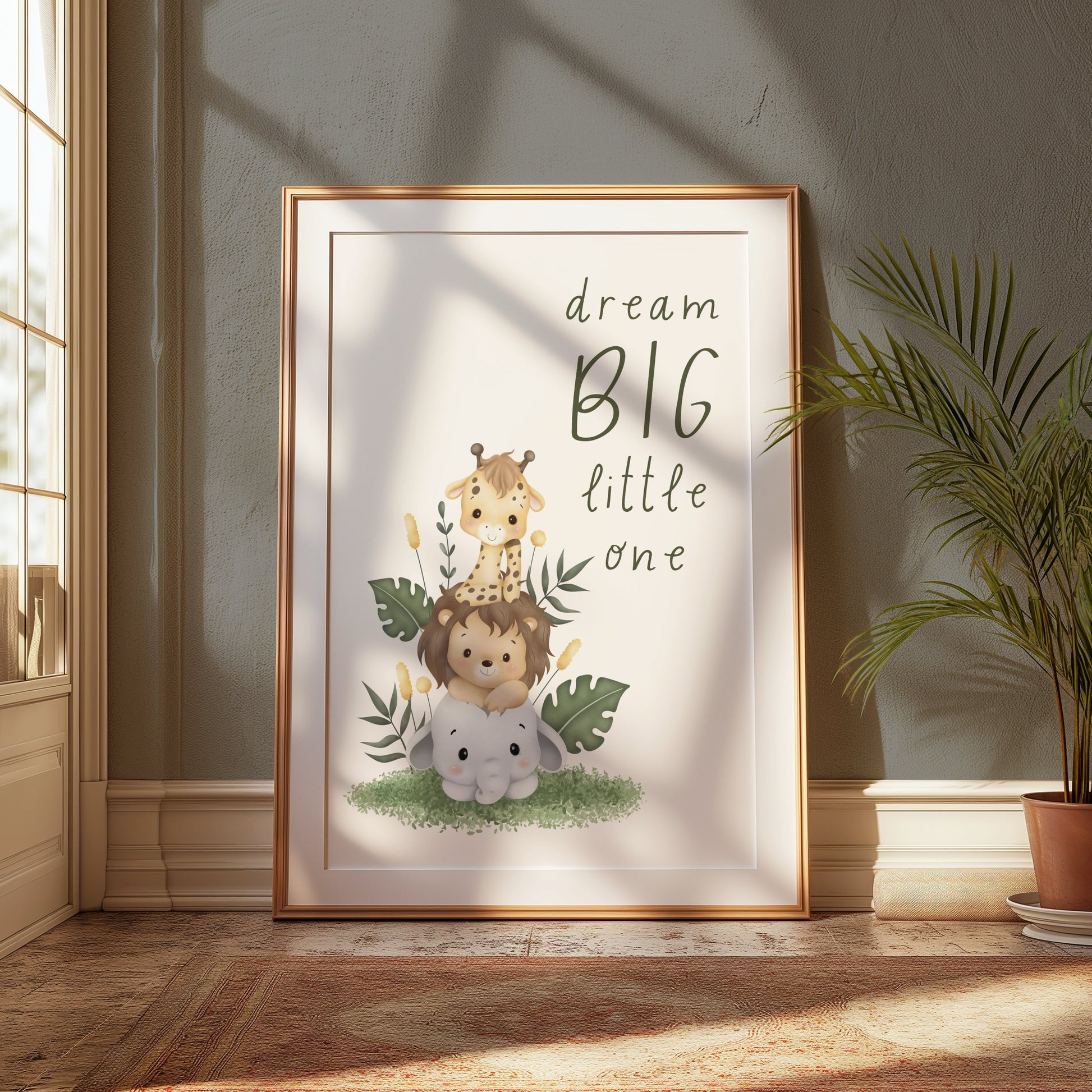 Premium Poster of Dream Big Little One Animal Nursery Posters