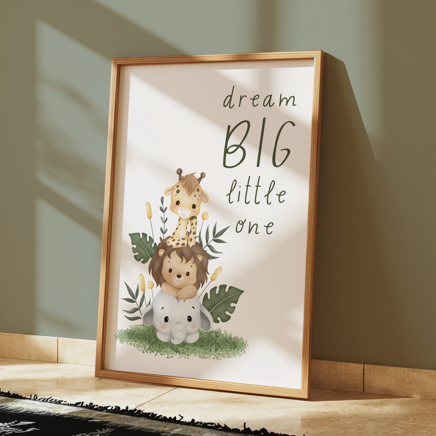 Premium Poster of Dream Big Little One Animal Nursery Posters