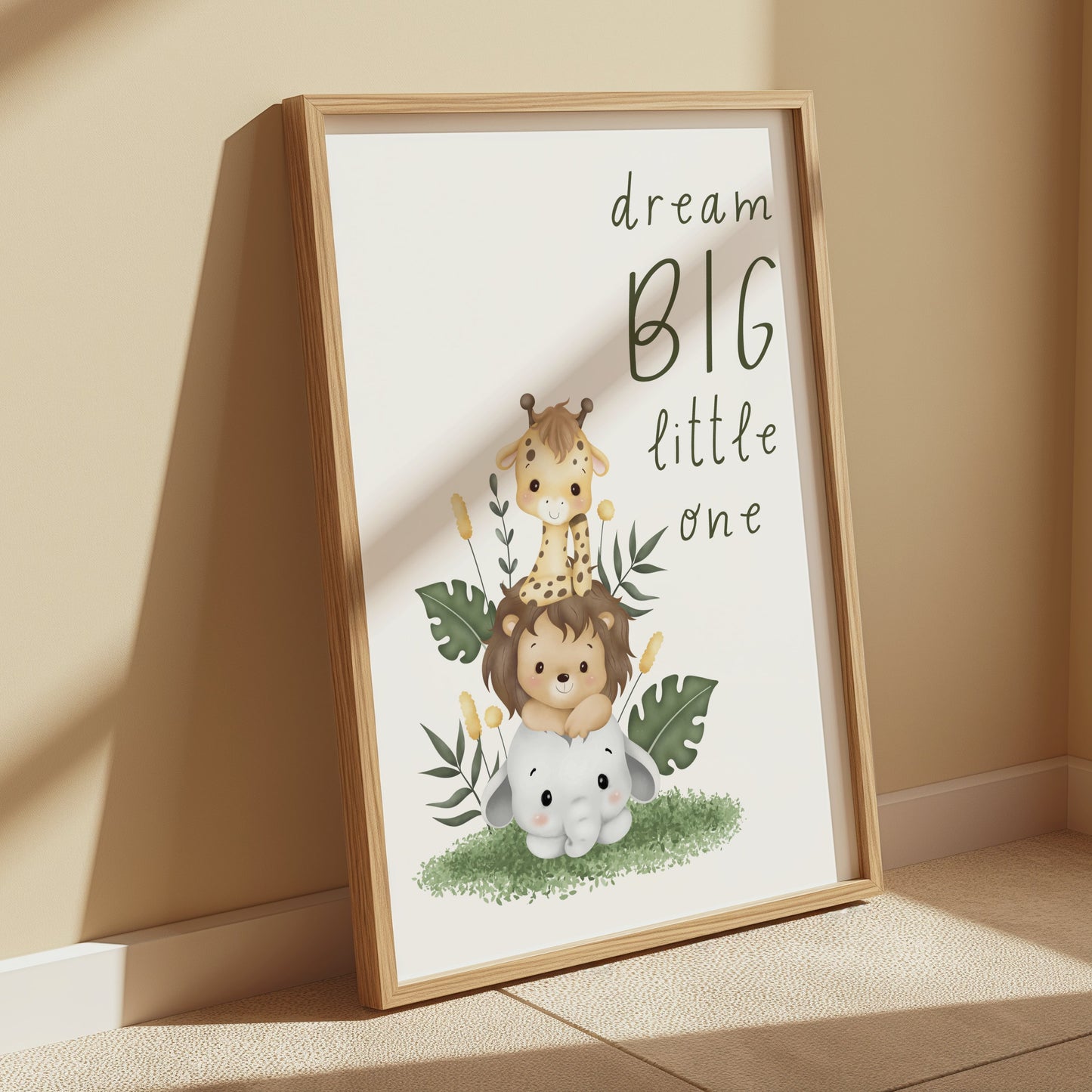 Premium Poster of Dream Big Little One Animal Nursery Posters