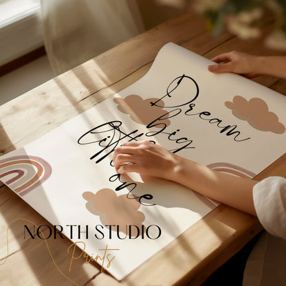 Premium Poster of Dream Big Little One Motivational Quotes Posters