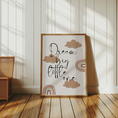 Premium Poster of Dream Big Little One Motivational Quotes Posters