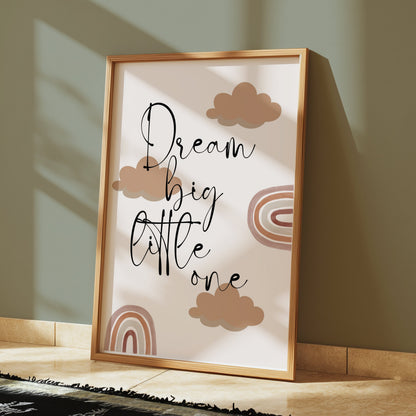 Premium Poster of Dream Big Little One Motivational Quotes Posters