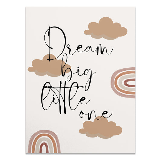 Premium Poster of Dream Big Little One Motivational Quotes Posters