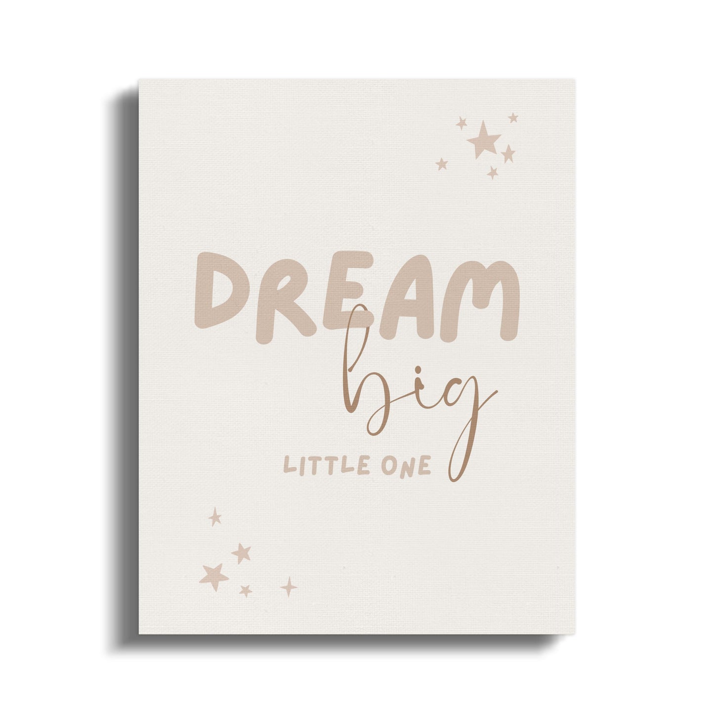 Premium Poster of Dream Big Little One Nursery Wall Art Canvas Wraps