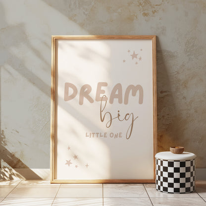 Premium Poster of Dream Big Little One Stars Themed Wall Art Posters